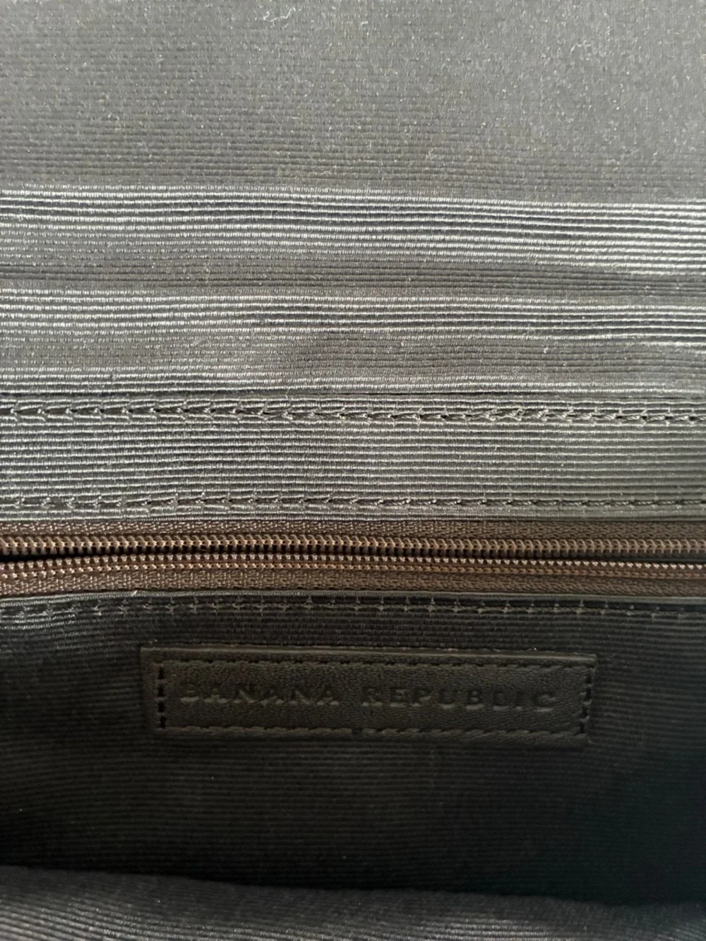 Brown Suede & Leather Clutch  Shoulder Bag